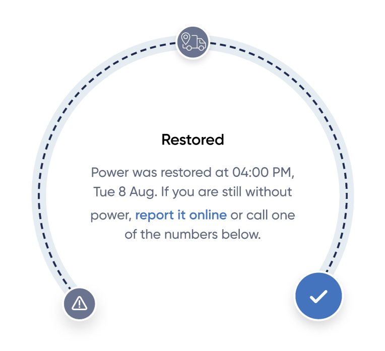 Stage 4 of a planned outage: restored